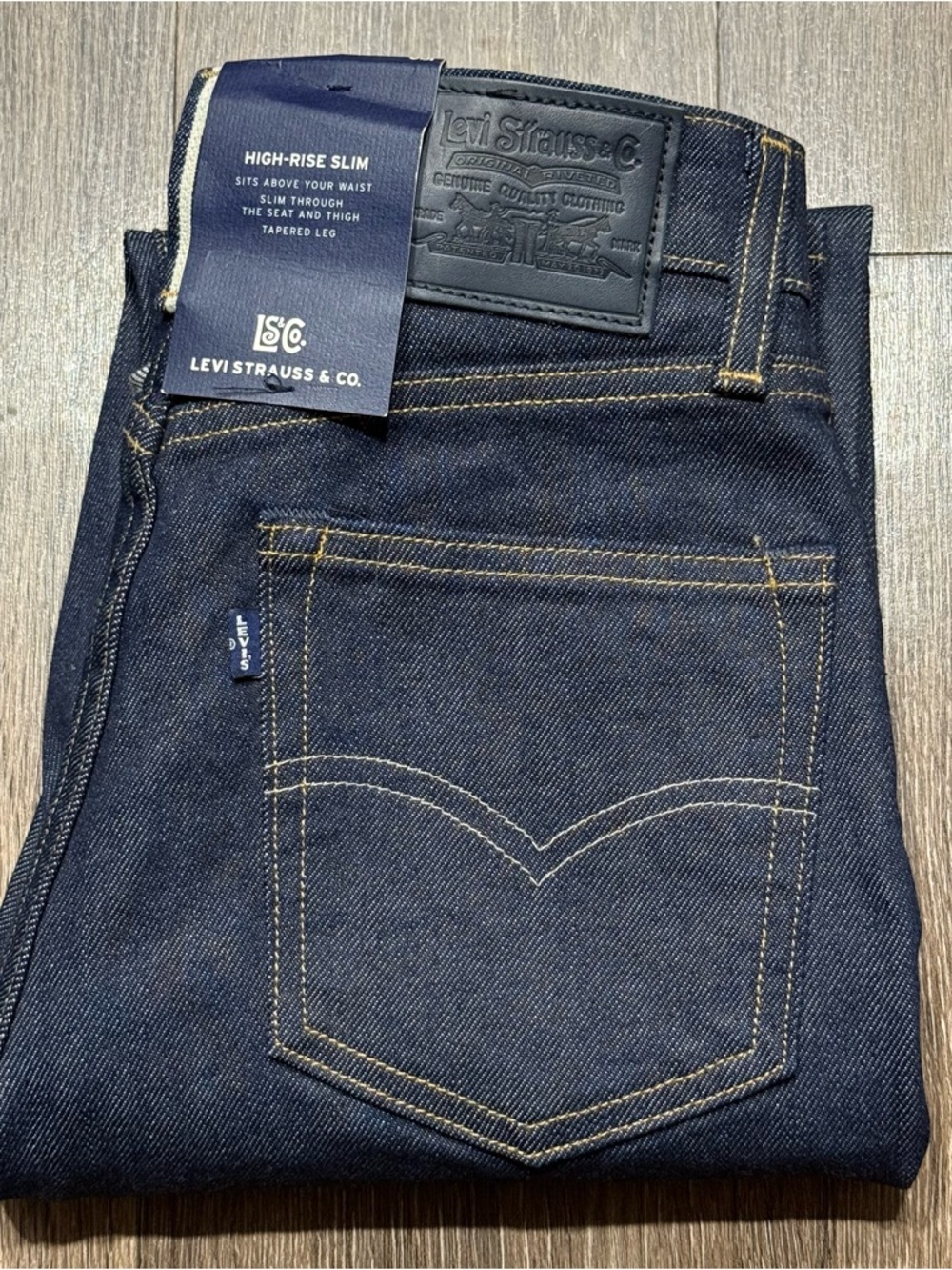 Levi's Japanese Selvedge Denim Women’s High Rise Slim Jeans Multi Size NWT $248 - Picture 9 of 9